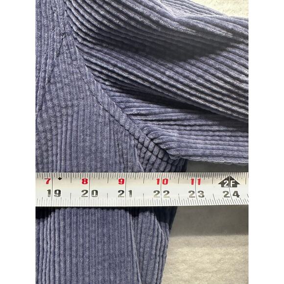LL Bean Womens XL Corduroy Lined Blazer Chore Barn Jacket Thinsulate Blue VTG - Picture 5 of 11